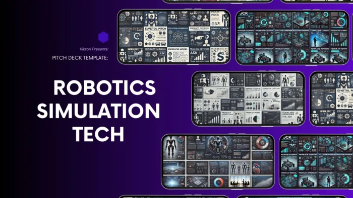 Robotics simulation tech pitch deck template