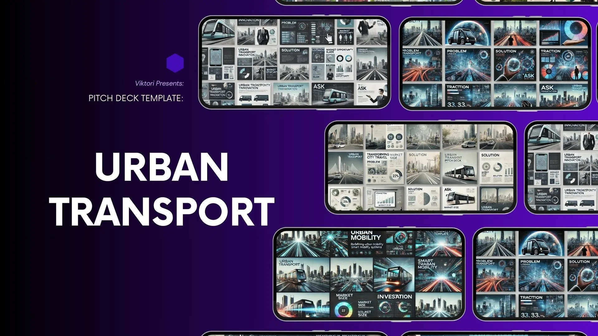 Urban Transport Pitch Deck Template