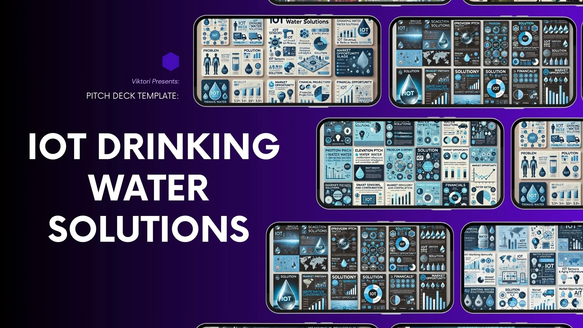 iot drinking water solutions pitch deck template