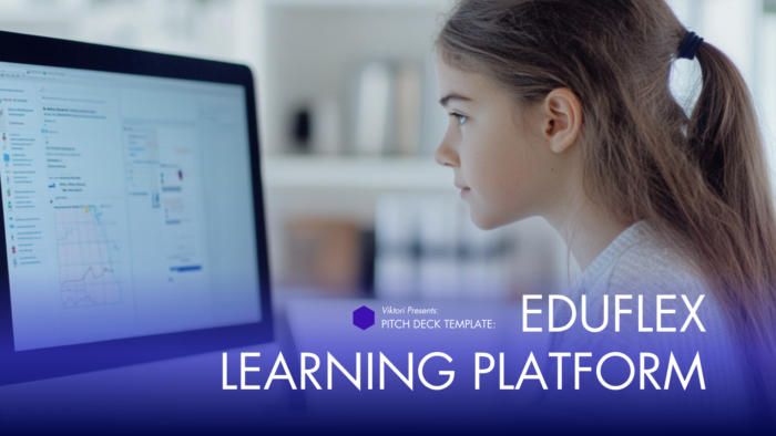 EDUFLEX learning platform pitch deck template