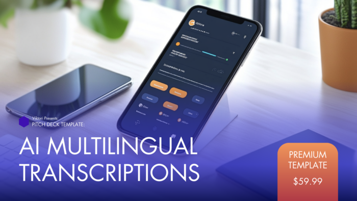 ai multilingual transcriptions pitch deck template