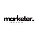 The logo of marketer magazine, where viktori.co was featured
