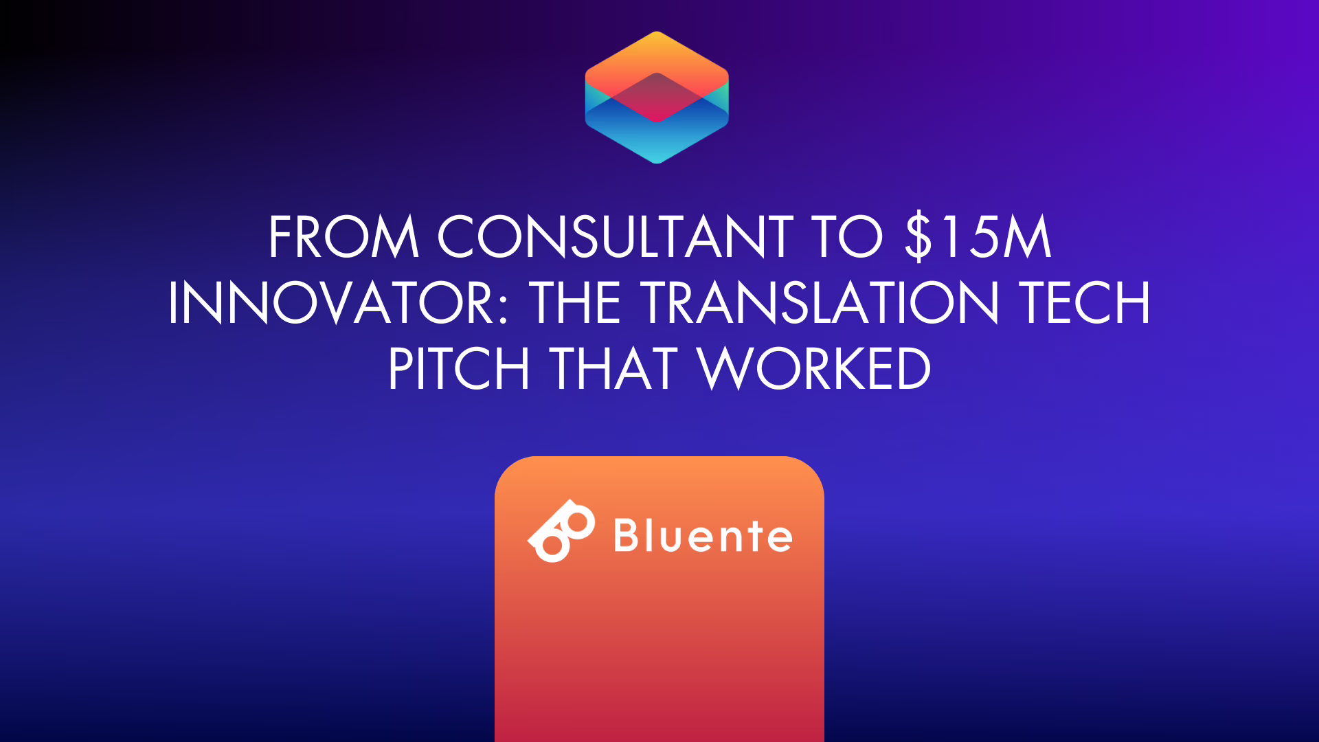 Bluente Pitch Deck Example