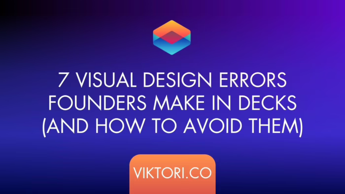 visual design mistakes pitch decks