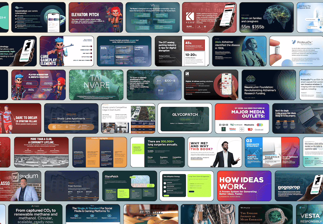 pitch decks of succesful capital alocation